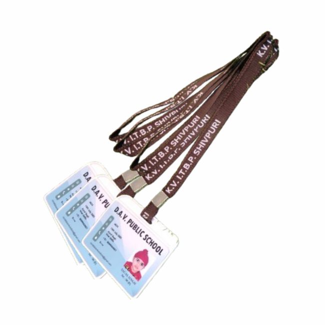 BORDER TAPE LANYARD WITH  PASTING HOLDER 