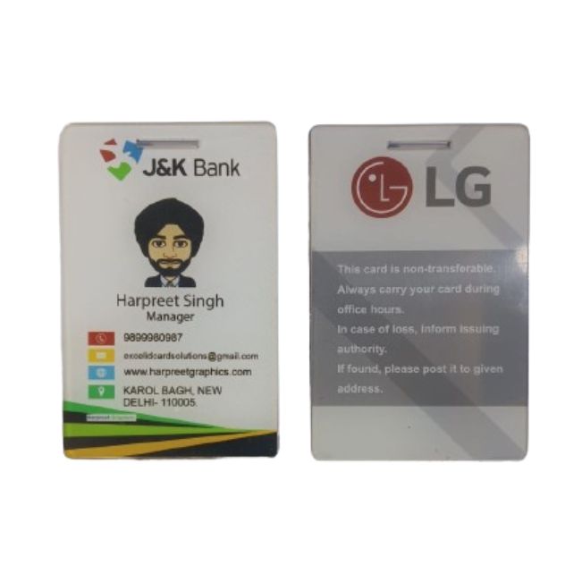 ACRYLIC ID CARD  D/S 